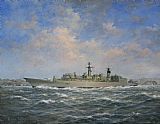 Richard Willis H.M.S. Chatham Type 22 - Batch 3 painting