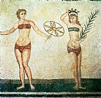 Roman School Women in bikinis from the Room of the Ten Dancing Girls