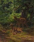 Rosa Indica Fragrans Prints - Deer in Repose by Rosa Bonheur
