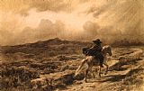 Rosa Bonheur Horse And Rider on The Scottish Highlands (the Approaching Storm) painting