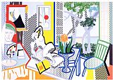 Roy Lichtenstein Still Life with Reclining Nude Collage, 1997
