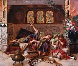 Ernst Paintings - In The Harem by Rudolphe Ernst