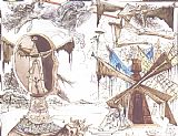Salvador Dali Don Quixote And The Windmills