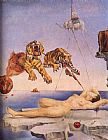 Salvador Dali Dream Caused by The Flight of a Bee Around a Pomegranate One Second Before Awakening