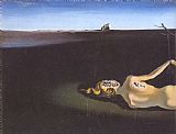 Salvador Dali Woman Sleeping in a Landscape
