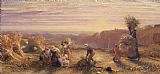 Samuel Palmer Sunset over the Gleaning Fields