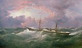 Samuel Walters  Portrait of the lsis a Steam and Sail Ship painting