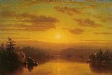 Sanford Robinson Gifford Lake at Sunset