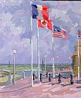 Sarah Butterfield Flags At Courseulles Normandy