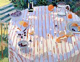 Sarah Butterfield In The Garden Table With Oranges