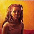 Shaun Downey Woman with Red Glasses