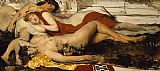 Unclothed Prints - Exhausted Maenides by Sir Lawrence Alma-Tadema