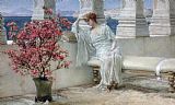 Sir Lawrence Alma-Tadema Her eyes are with her thoughts and they are far away