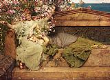 Sir Lawrence Alma-Tadema In a Rose Garden