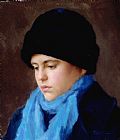 Steven J Levin Russian Girl painting