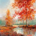 T. C. Chiu Autumn's Grace II painting