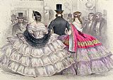 TH Guerin Ladies Wearing Crinolines At The Royal Italian Opera