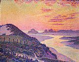 Theo van Rysselberghe Sunset at Ambleteuse Pas-de-Calais