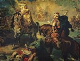 Theodore Chasseriau Arab Tribal Chiefs in Single Combat painting