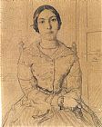Theodore Chasseriau Portrait of Aline Chasseriau Younger Sister of The Artist painting