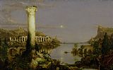 Column Paintings - The Course of Empire - Desolation by Thomas Cole