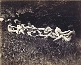 Thomas Cowperthwait Eakins Males nudes in a seated tug-of-war