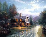 Thomas Kinkade Moonlight Lane I