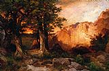 Western Prints - Western Sunset by Thomas Moran
