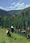Thomas Pollock Anschutz The Farmer and His Son at Harvesting