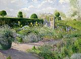 Easton Prints - Irises in the Herb Garden by Timothy Easton