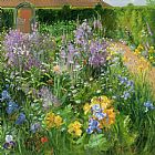 Easton Prints - Sweet Rocket - Foxgloves and Irises by Timothy Easton