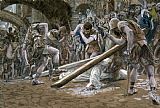 Tissot Christ Falls Beneath the Cross