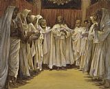 Tissot Christ with the twelve Apostles painting
