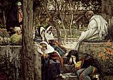 Tissot Jesus at Bethany painting