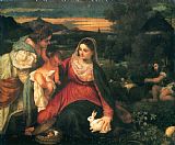 Titian Prints - Madonna And Child with St. Catherine And a Rabbit by Titian