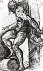 Titian Prints - Saint Sebastian at The Resurrectionaltar in Brescia by Titian