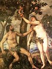 Titian Prints - The Fall of Man by Titian