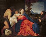 Titian Virgin and Infant with Saint John the Baptist and Donor