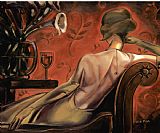 Trish Biddle Bordeaux-lounge painting
