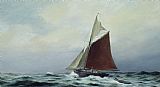 Sail Prints - Making Sail After A Blow by Vic Trevett