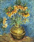 Vincent Van Gogh Crown Imperial Fritillaries in a Copper Vase