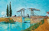 Vincent van Gogh Langlois Bridge At Arles