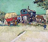 Vincent van Gogh The Caravans Gypsy Encampment Near Arles