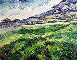 Vincent van Gogh The Green Wheatfield behind the Asylum