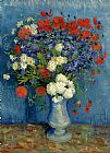 Vincent van Gogh Vase with Cornflowers and Poppies painting