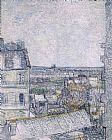 Concert Room of Sanssouci Palace, Potsdam, Germany Prints - View from Vincent's room in the Rue Lepic by Vincent van Gogh