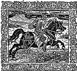 Walter Crane Knight On Horseback Illustration