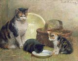Walter Frederick Osborne Cat and Kittens