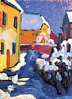 Wassily Kandinsky Cemetery And Vicarage in Kochel 1909
