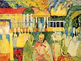 Wassily Kandinsky Dame in Krinolinen